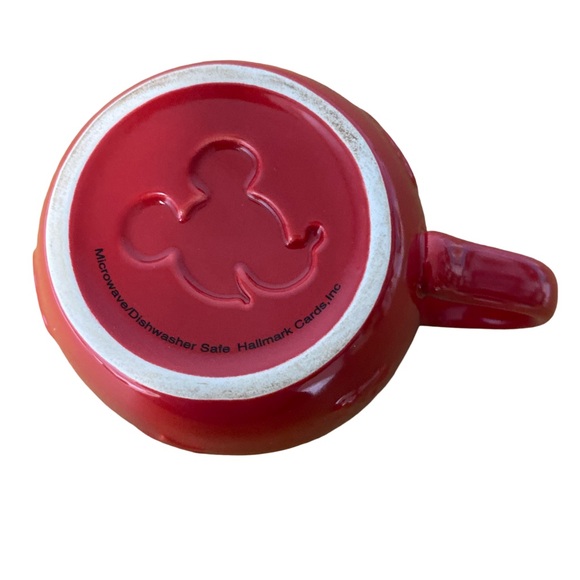 Disney Mickey & Minnie Mouse Red Ceramic Mug – Embossed Design | Approx. 16 oz - Picture 5 of 5